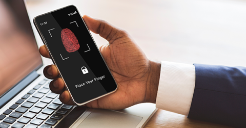 Person logging in using MFA